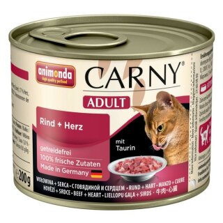 Animonda Cat Dose Carny Adult Rind & Herz - 200 g