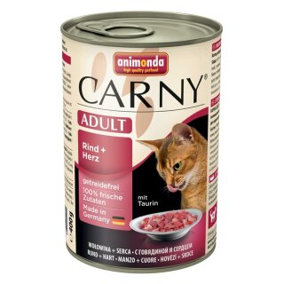 Animonda Cat Dose Carny Adult Rind & Herz - 400 g