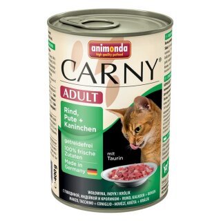 Animonda Cat Dose Carny Adult Rind & Pute & Kaninchen - 400 g