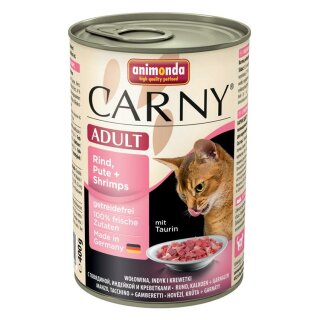 Animonda Cat Dose Carny Adult Rind & Pute & Shrimps - 400 g