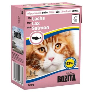 Bozita Cat Tetra Recard Häppchen in Soße Lachs 370g