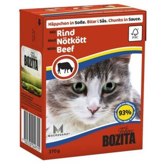 Bozita Cat Tetra Recard Häppchen in Soße Rind 370g