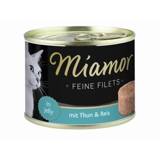 Miamor Feine Filets 185g - Thunfisch & Reis