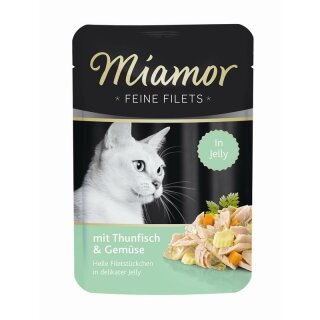 Miamor Feine Filets Portionsbeutel 100g - Thun & Gemüse