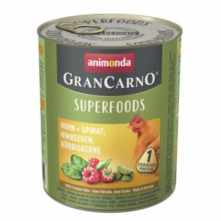 Animonda GranCarno Adult Superfood Huhn & Spinat - 800 g