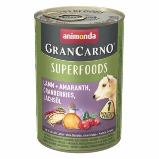 Animonda GranCarno Adult Superfood Lamm & Amaranth - 400 g