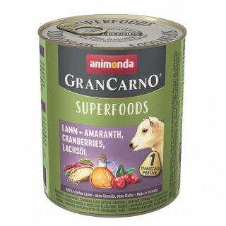 Animonda GranCarno Adult Superfood Lamm & Amaranth - 800 g
