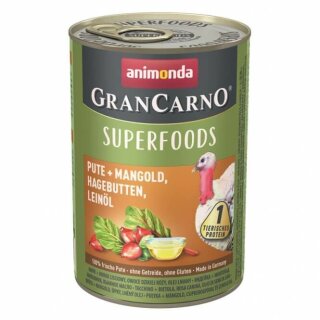 Animonda GranCarno Adult Superfood Pute & Mangold - 400 g