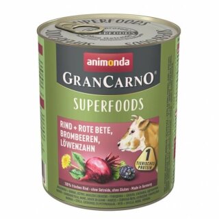 Animonda GranCarno Adult Superfood Rind & Rote Beete - 800 g