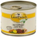 Landfleisch Dog Pur Geflügel & Reis extra mager...