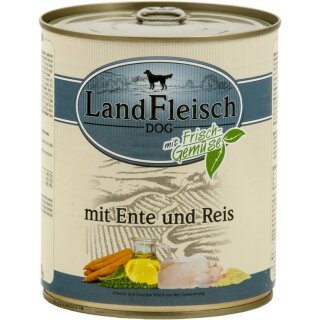 Landfleisch Classic Ente & Reis mit Frischgemüse - 800 g