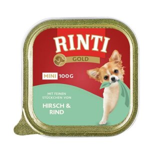 RINTI Gold mini 100g - Hirsch & Rind