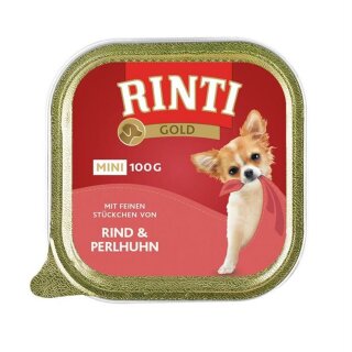 RINTI Gold mini 100g - Rind & Perlhuhn