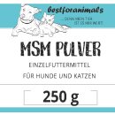 bestforanimals MSM Schwefel-Pulver 250g